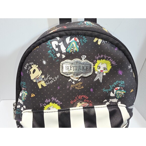 BEETLEJUICE BIOWORLD ~Mini BACKPACK~RARE main image 4